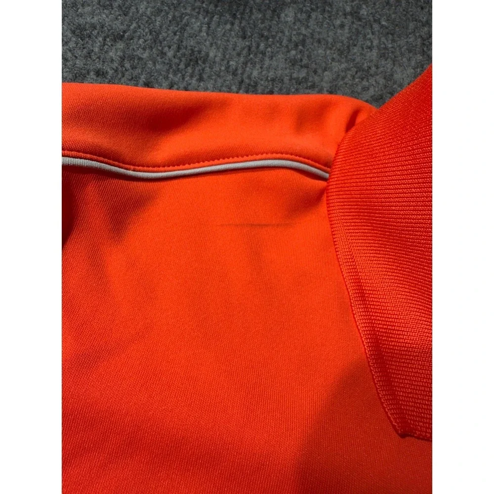 Adidas Golf Adizero Polo Shirt Mens Large Orange Short Sleeve Z75245 Performance